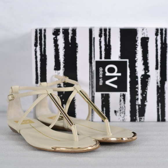 cream ankle strap sandals